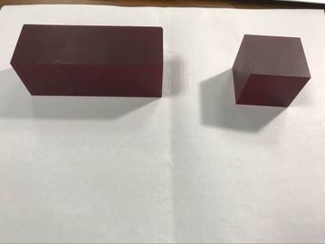 Good price 36x36x60mmt Red Laser Sapphire Crystal Cr3+Doped Cr Al2O3 Block Customized Size online