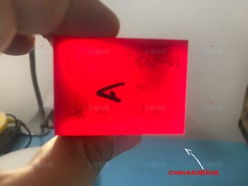 Good price Red Color Titanium Doped Sapphire Doped Sapphire Single Crystal Lens For Laser Device online