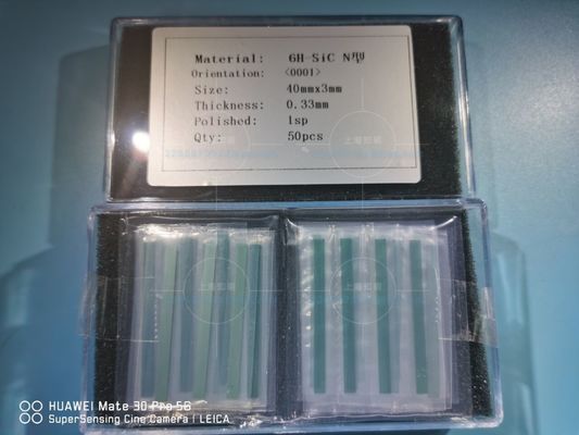 Good price Optical Square 40x3mmt 6H-N Sic Silicon Carbon Chips online