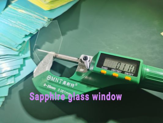 Good price Polygon 100um Thickness Sapphire Optical Window Wafer Chemical Resistance online