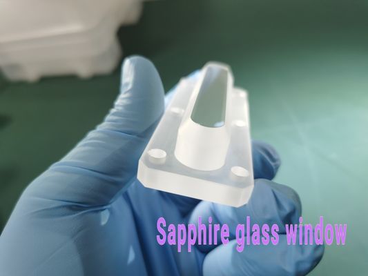 Good price Equipment Observation Sapphire Glass Window  With Step Hole online