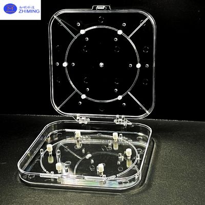 Adjustable Wafer Box Transparent PC Wafer Carrier for Semiconductor ...