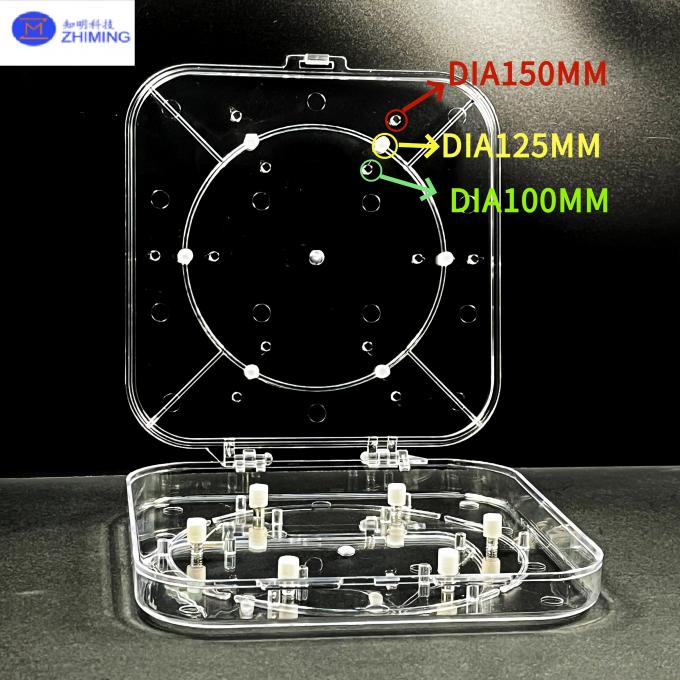 Adjustable Wafer Box Transparent PC Wafer Carrier for Semiconductor ...