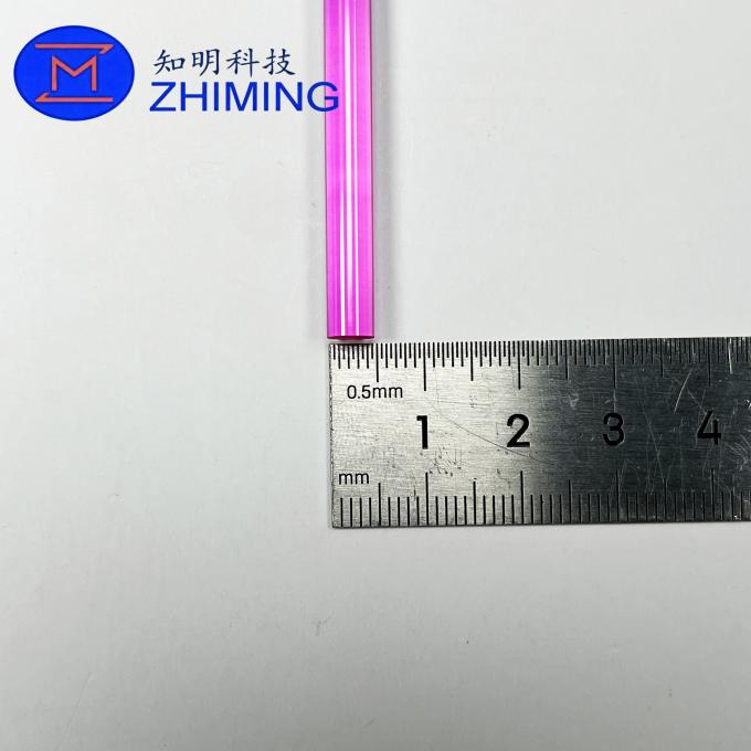 Lab Ruby Rods Synthetic Ruby Laser Rods (Cr:Al₂O₃) for Laser Equipment Length up to ...