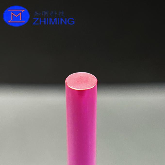 Lab Made Ruby Rod Synthetic Ruby Laser Rods (Cr:Al₂O₃) for Laser Equipment Length up to ...