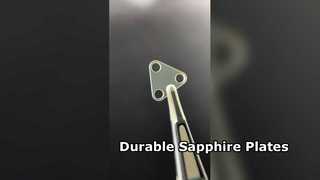 Custom Sapphire Plate With Holes